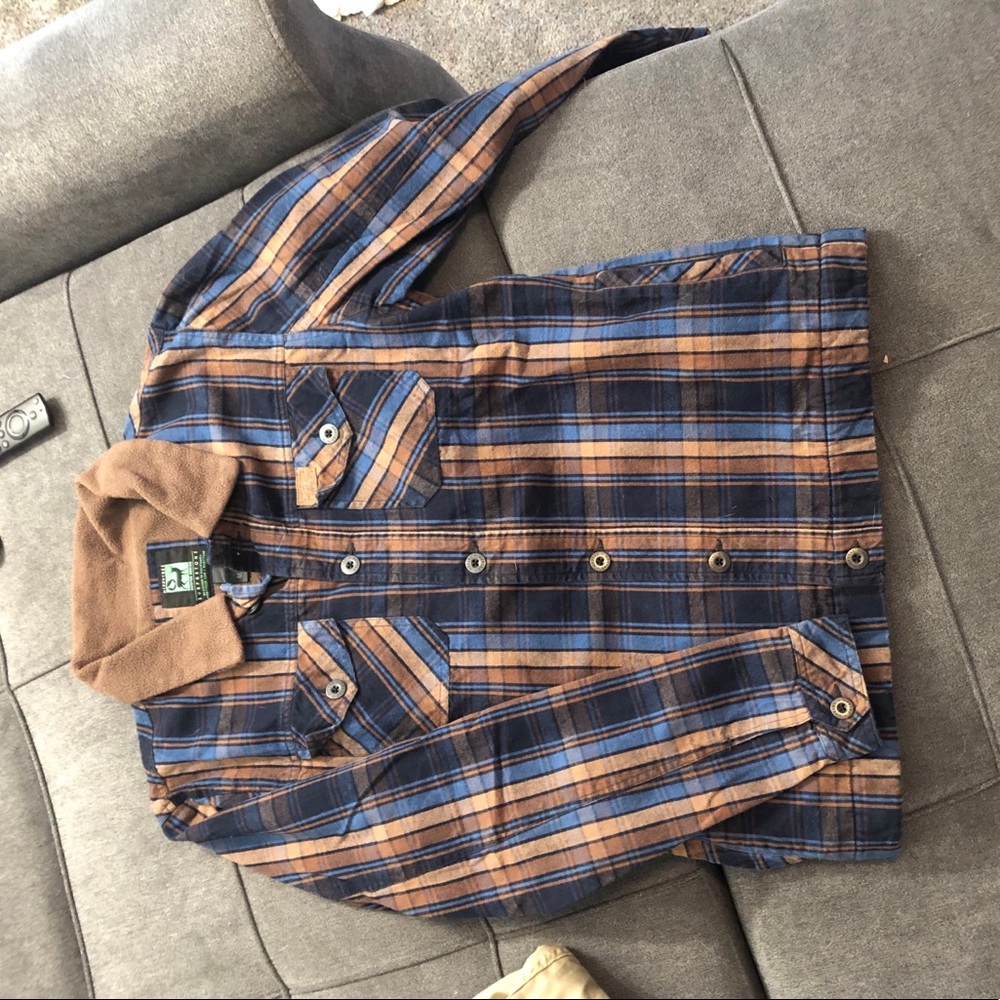 Flannel button up jacket